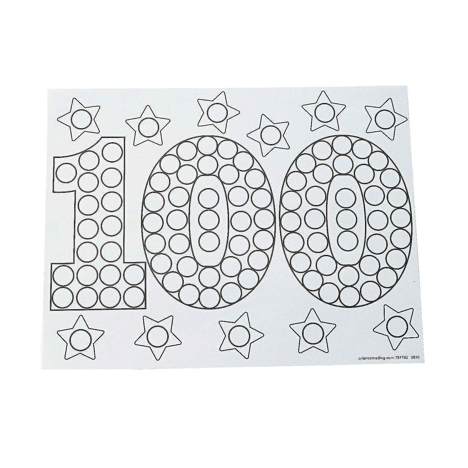 Amazon Color Your Own 100th Day of School Dot Marker Activity Amazon Color Your Own 100th Day of School Dot Marker Activity Sheets Health & Personal Care