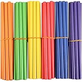 60 Pcs Rhythm Sticks for Kids Bulk, Wood Music Lummi Sticks, 6 Colors