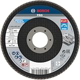 Bosch 1x PRO Metal X571 Flap Disc 115 mm G60 Angled for Small Grinders