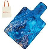 Echome Pilates Reformer Mat Towel with Shoulders, Non Slip, Portable, Blue