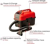 Einhell Cordless Wet and Dry Vacuum TC-VC 18/10 Li Solo Power X-Change 90 mbar view 3