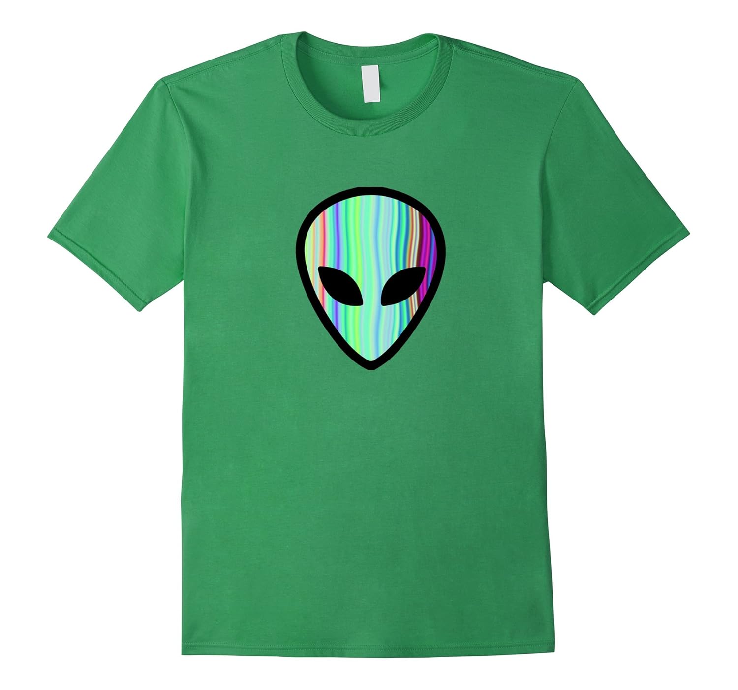 Alien Head - Holographic Cute UFO Tshirt Tee-ANZ