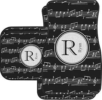 Amazon Com Rnk Shops Musical Notes Car Floor Mats Set 2 Front