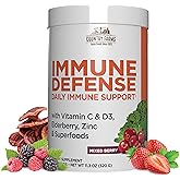 COUNTRY FARMS Immune Defense Superfoods, Immune Support Supplement, Vitamin C with Black Elderberry, Echinacea, Turmeric, Supports Hydration, with Probiotics and Prebiotics, Berry Flavor, 40 Servings