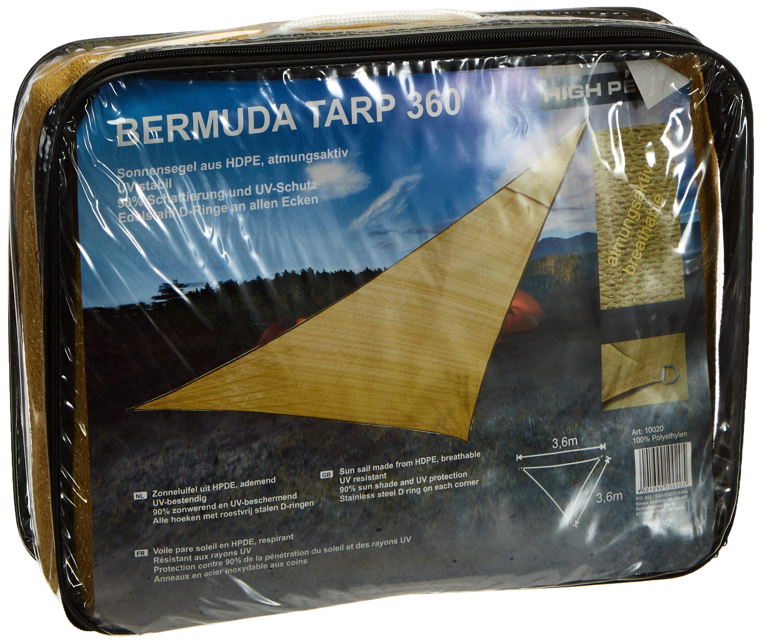 High Peak Bermuda Tarp Sunshelter Bermuda Tarp - tan,