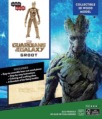 Download INCREDIBUILDS: MARVEL: GUARDIANS OF THE GALAXY GROOT 3D WOOD MODEL PDF