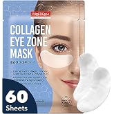 Purederm Collagen Eye Patches for Puffy Eyes, Dark Circles &amp; Fine Lines, Depuffing, Cooling &amp; Firming Under Eye Masks, Korean Skin Care, 60 Count