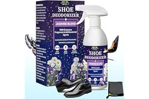 Shoe Deodorizer Spray – 17.6 Floz Powerful Shoe Odor Elimination For Sneaker, Boot, Cleat & Leather – Long Lasting Chaussure 