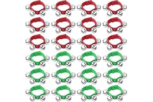 AUGSHY 24 Pcs Wrist Band Jingle Bells Musical Instruments Gift for Kids