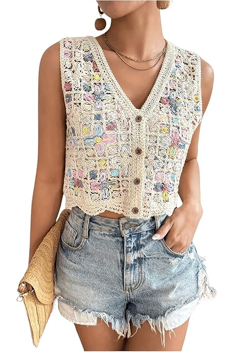 Summer Vest Tops Womens Womens Linen Tops Verdusa Women's