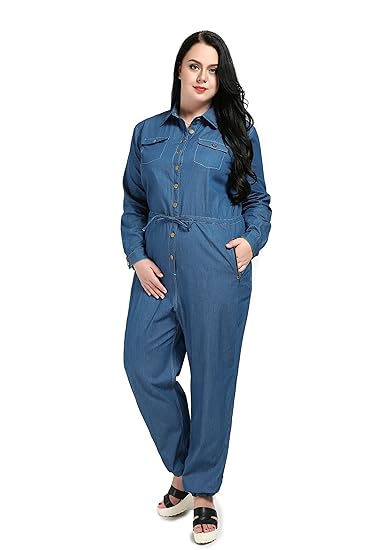 jumpsuit jeans plus size