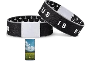 Meajjew Daily Bible Verse Bracelet, Christian Bracelet for Women Men, Christian Jesus Gifts Wristband