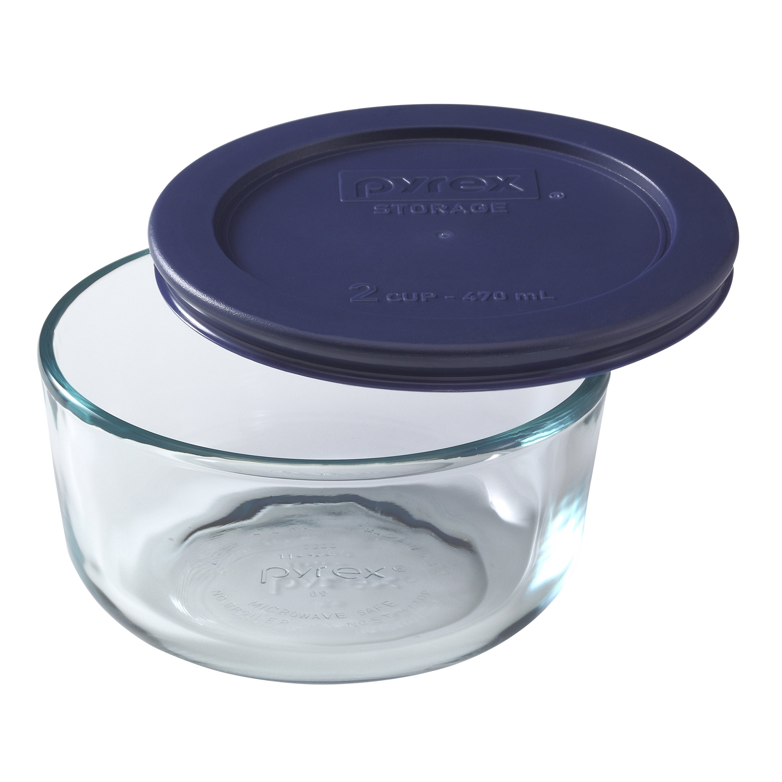 Pyrex Simply Store Glass Food Container Set with Blue Lids (10Piece