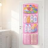 RZMAYIS Stuffed Animal Storage Organizer with 5 Pockets - Pink view 6