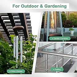 M METERXITY 300mm 304 Stainless Steel Tube, 14mm OD