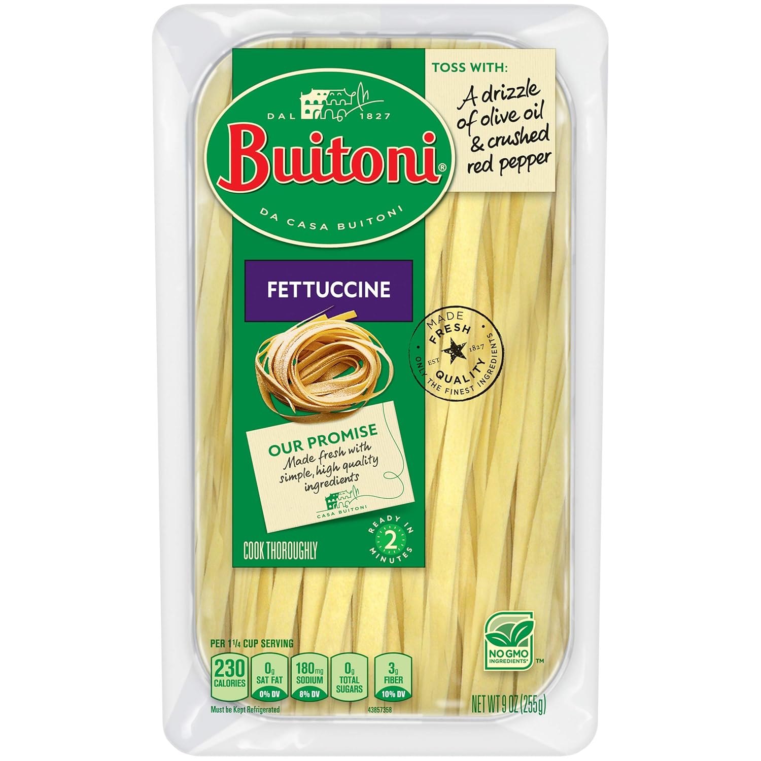 BUITONI Fettuccine Refrigerated Pasta 9 oz. Pack Grocery