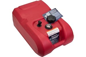 Attwood EPA and CARB Certified 6-Gallon Portable Marine Boat Fuel Tank