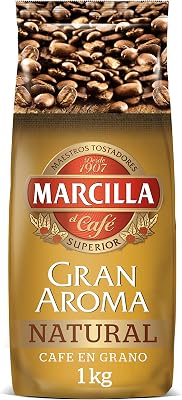 Marcilla gran aroma café em grãos 100% natural torrado - intensidade 8 | 1000g