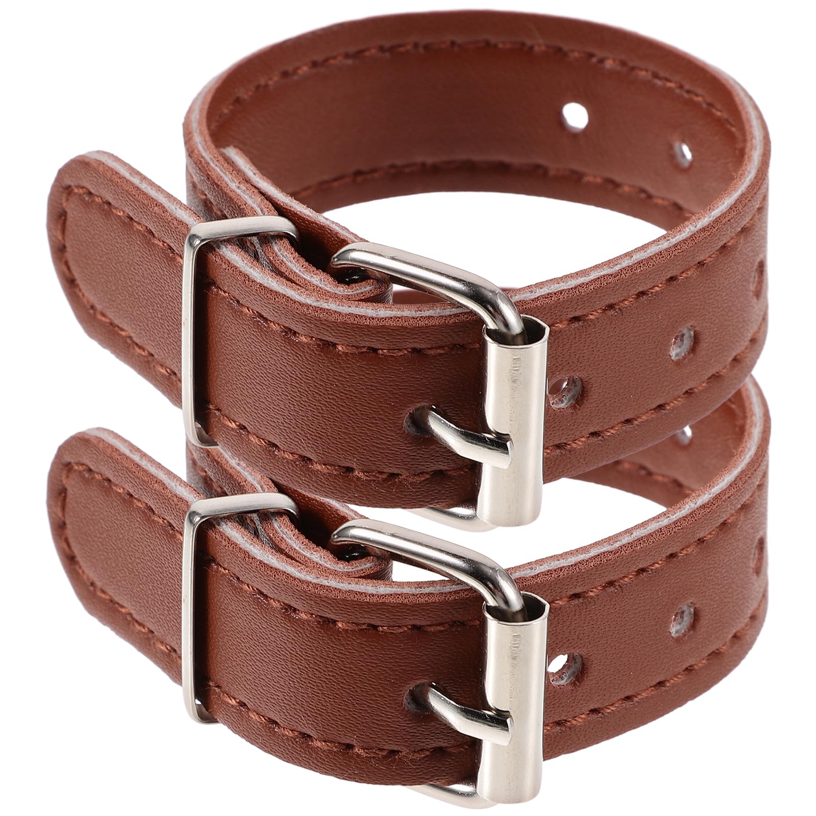 INOOMP Adjustable Leather Bike Basket Strap for Children S Bicycle and Scooter Front Basket Accessories Set of 2 Durable Bike Replacement Straps