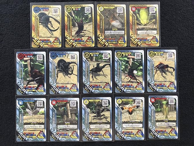 Amazon Co Jp 新甲虫王者 ムシキング 超神化 ４弾 Ssr ４種4枚 Sr １０種10枚 通常 カード ホビー 通販