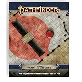 Pathfinder Flip-Mat Training Grounds, Double-Sided RPG Battle Map, 24x30 | Martial Academy and Open Training Field With Archery Targets Fighting Rings and Tents, Folds to 8x10