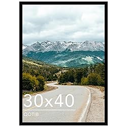 QOTIB Wood 30x40 Picture Frame Black for Wall