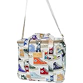 Kwang Min Insulated Insulated Cooler Bag,Reusable Large Lunch Bag for Women, Great for Outdoors,Camping,Party,Premium Quality,Adjustable Strap,Foldable