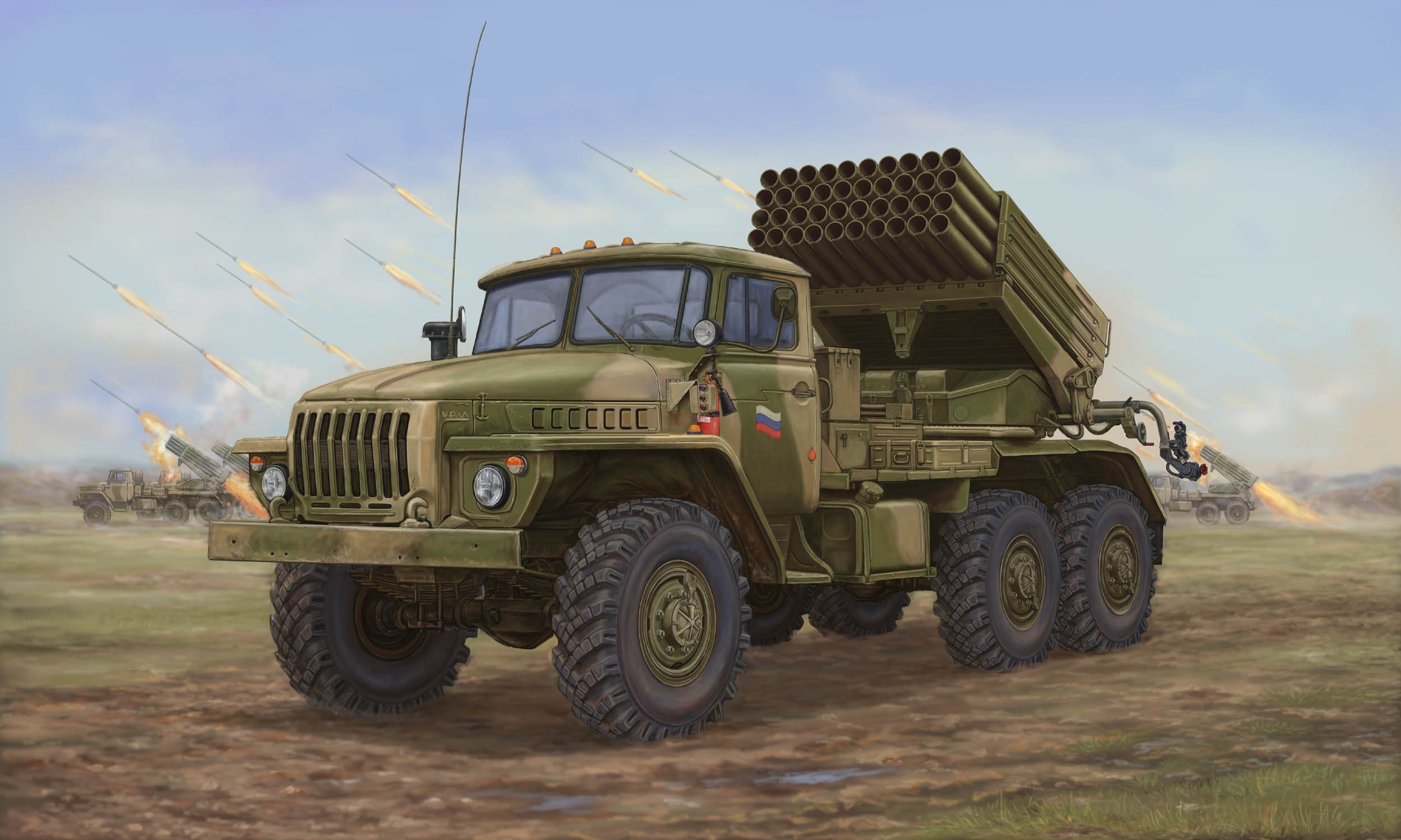 Trumpeter 1: 35 - Soviet BM-21 Hail Mrl Late