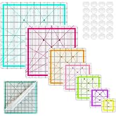 Quilting Rulers,7 Square Quilting Ruler(2.5",3.5",4.5",5",6.5", 8",10") | Square Ruler for Quilting,Quilting Squares,Quilting Rulers and Templates,Square Quilting Rulers,Quilting Square Ruler