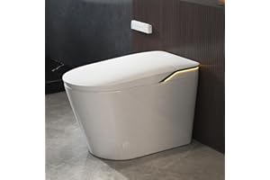 Eridanus Smart Toilet with Bidet Built in, Bidet Toilet with Auto Open/Close Lid, Cleaning Foam Dispenser, Warm Water Sprayer & Air Dryer, Foot Sensor Flush, Elongated Heated Seat, ADA Height