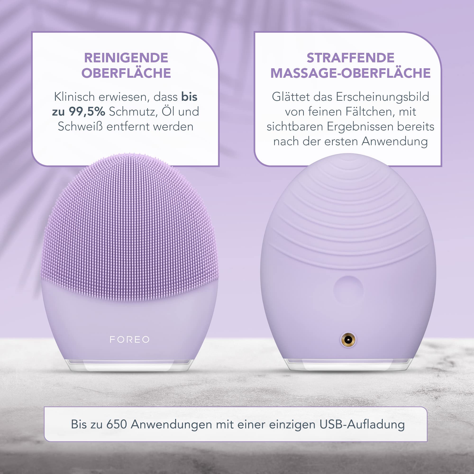 FOREO LUNA 3 Facial Cleansing Brush | Sensitive Skin | Anti Aging Face Massager | Enhances Absorption of Facial Products | For Clean & Healthy Face Care | Simple & Easy | Waterproof