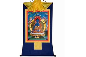 Gandhanra Tibetan Buddhist Thangka Art,Akshobhya Thangka,A Healing Buddha Before Medicine Buddha,Bronzing Printed Buddhist Ta