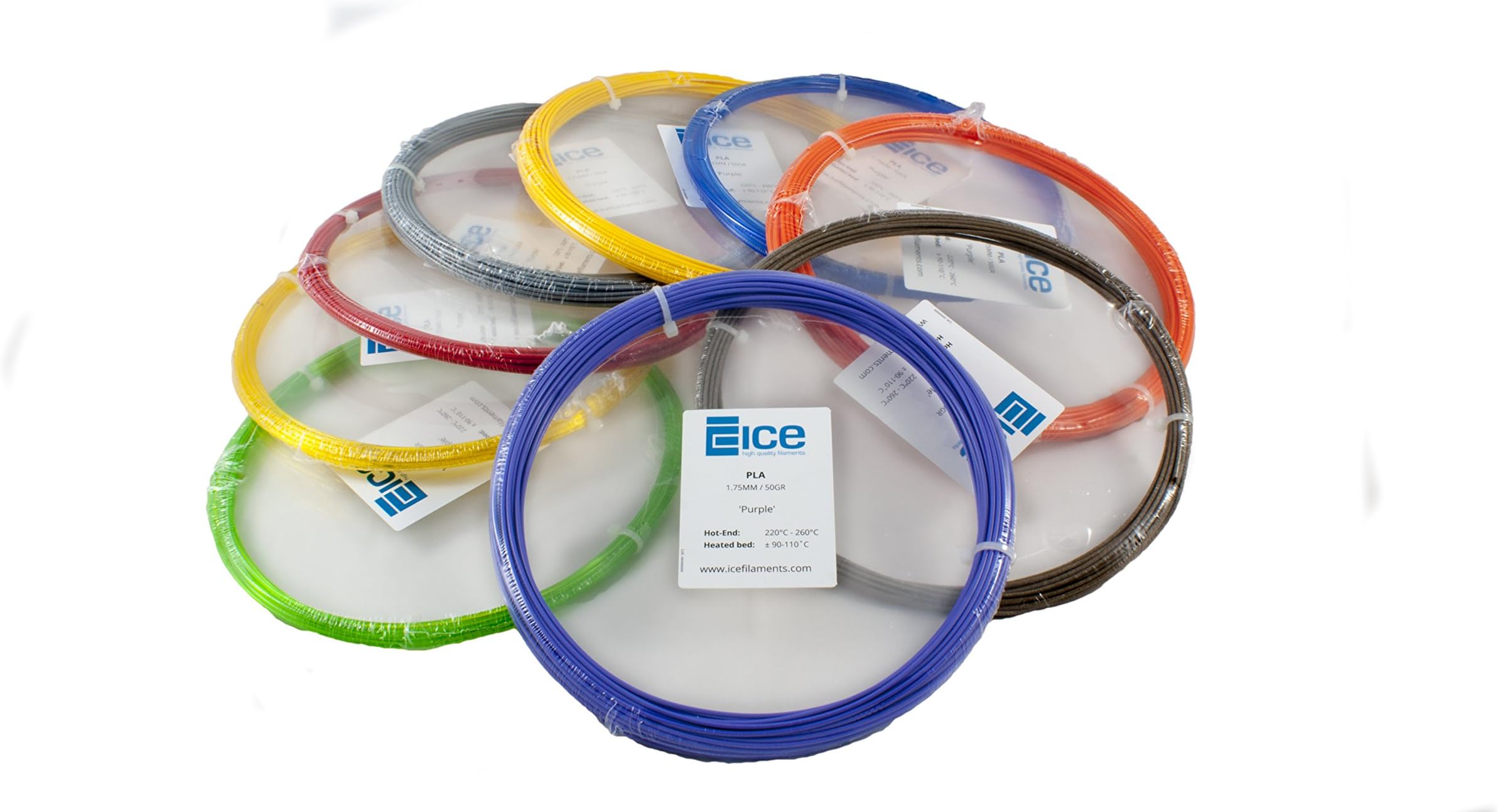 ICE FILAMENTSWood Filament 2.85 mm 50 g Fun Pack Marvelous Maple ICE30FUN197