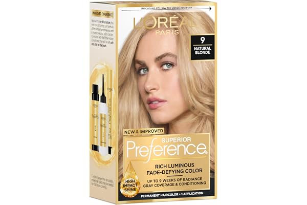 L'Oreal L'Oreal Paris Superior Preference Luminous Fade-Defying Permanent Hair Color, Hair Dye For Up to 9 Wee