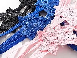 AkovichFarh Women Pearl Lace Bowknot Beads Lace