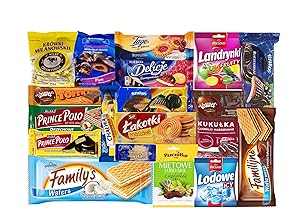 TASTE OF POLAND SWEET BOX Packing by Granda 3.5 lb TRADITIONAL POLISH SWEETS, 10 COUNT