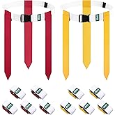 Hilhook Flag Football Belts, White Flag Football Sets with 3 Flags for Youth, Kids and Adults Team Sports Training Games