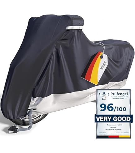 Housse Moto Imperméable 420D Oxford - 4 Tailles XXXL - Verrou Intégré Et Bandes Réfléchissantes