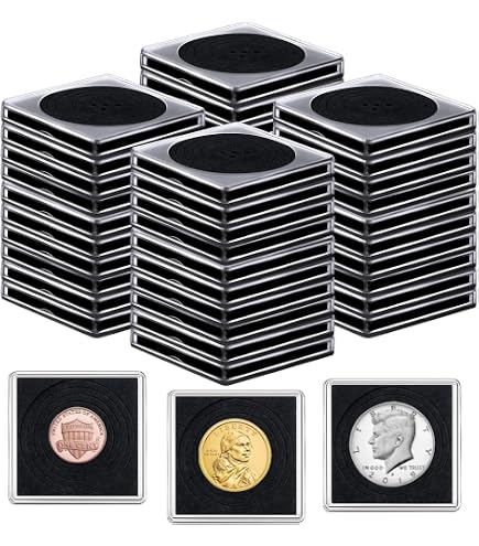 Etuis carton numismatiques Hartberger autocollants un seul système pour toutes les pièces de monnaie