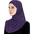Amira Hijab 2 piece Elastane-Spandex Head Scarf with Underscarf Cap for Women