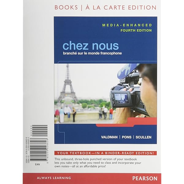 Chez Nous Branche Sur Le Monde Francophone Media Enhanced Version Books A La Carte Edition 9780205926626 Valdman Albert Pons Cathy Scullen Mary Ellen Books Chez Nous Branche Sur Le Monde Francophone Media Enhanced Version Books A La Carte Edition 9780205926626 Valdman Albert Pons Cathy Scullen Mary Ellen Books