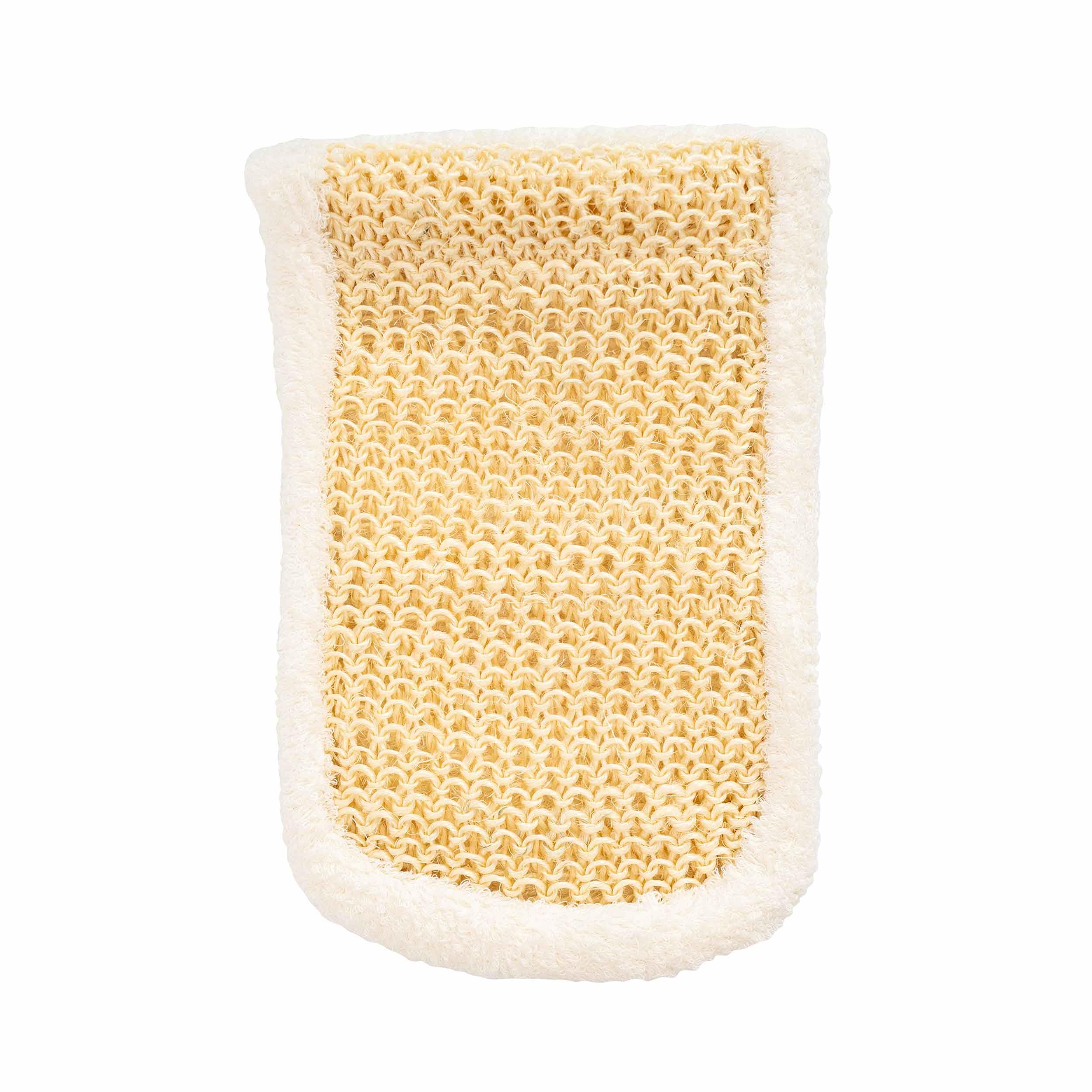 Eco Bath London Bamboo and Cotton Massage Mitt - Premium Handmade Exfoliating Glove for Body Scrub, Exfoliating Mitt for Smooth Skin, Natural Cotton and Bamboo