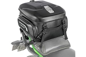 WILD HEART Motorcycle Tail Bag Hard Shell with Expandable Capacity 24L-34L Waterproof Wear-Resistant Hold Helmet Rear Seat Ba