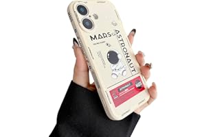 Yonds Queen Compatible with iPhone 17 Cute Case, Cool Cartoon Astronaut Space Mars Rocket Design Stylish Bumper Soft TPU Rubb