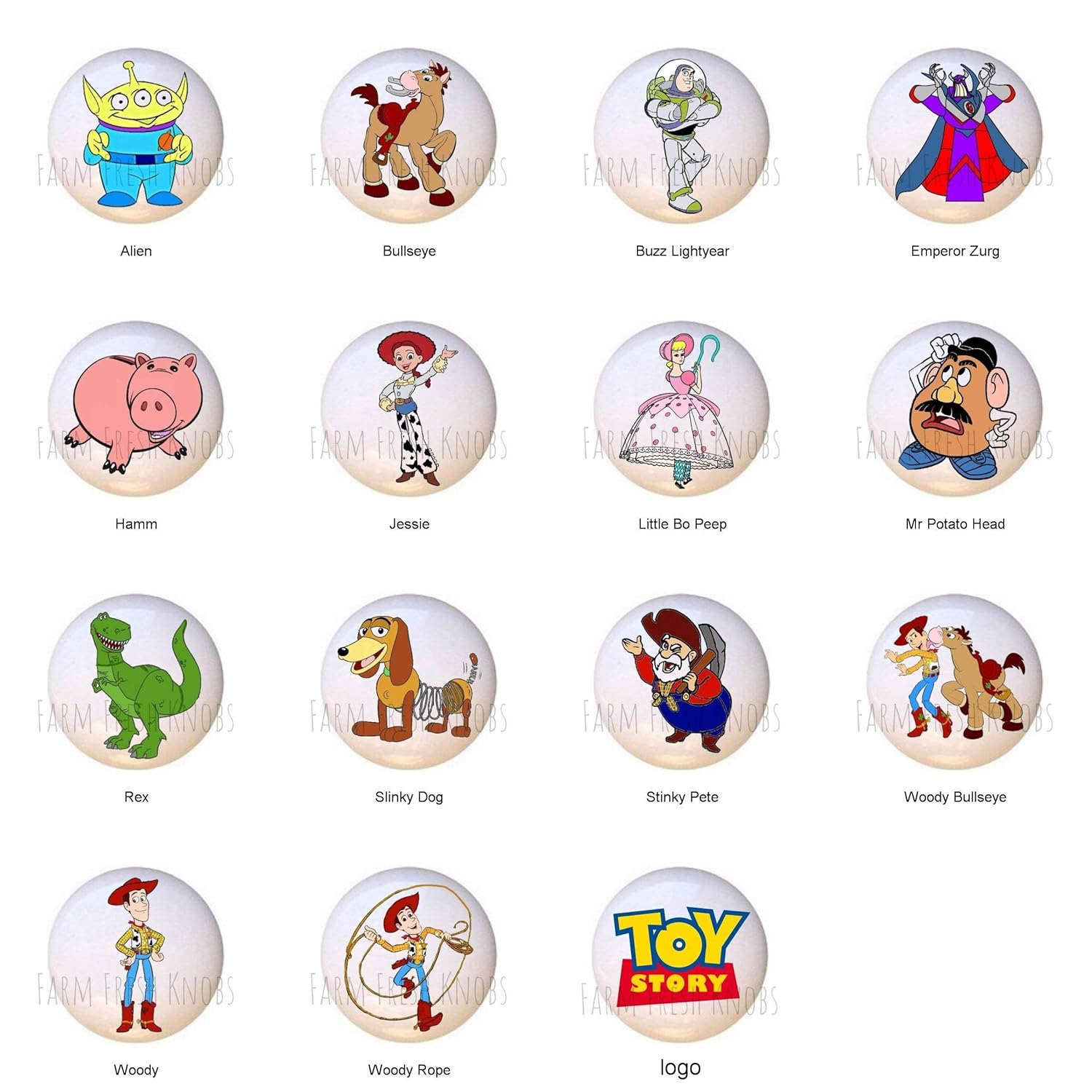 Amazon Com Toy Story Decorative Drawer Pulls Dresser Knobs Handmade