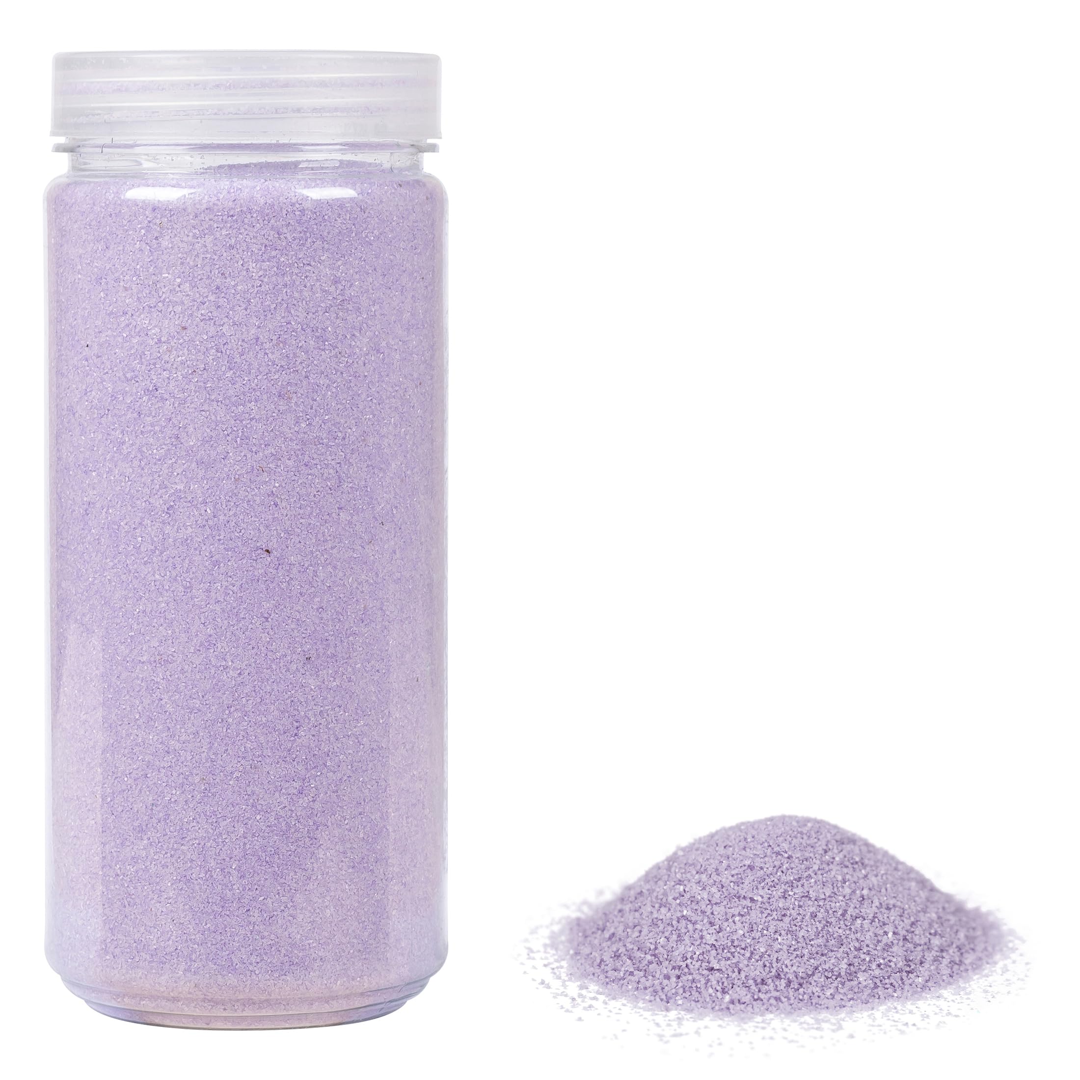 HEKU High-Quality Lilac Decorative Sand (Approx. 750 g) I fine Grain (0.1-0.5 mm) I resealable tin I Versatile for Decoration and Crafts, Lilac