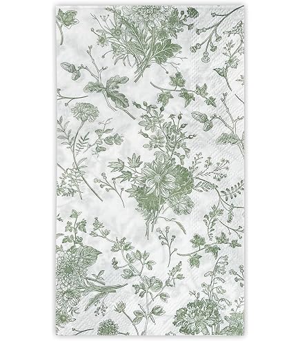 Ideal Home Provence Papierservietten – 3-lagig, Lavendel-Design | 16 Stück, 11,4x21,6 Cm
