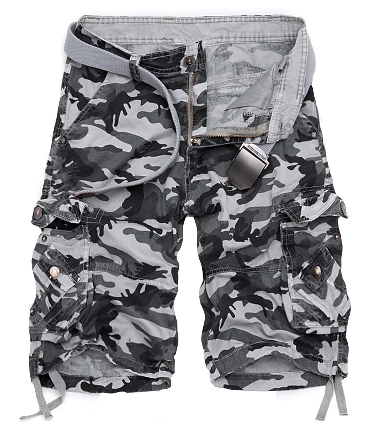 AOYOG Mens Camo Cargo Shorts Cotton