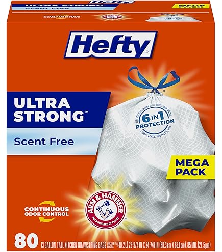Lot de 3 rouleaux de sacs poubelle de 10 l avec cordon de serrage