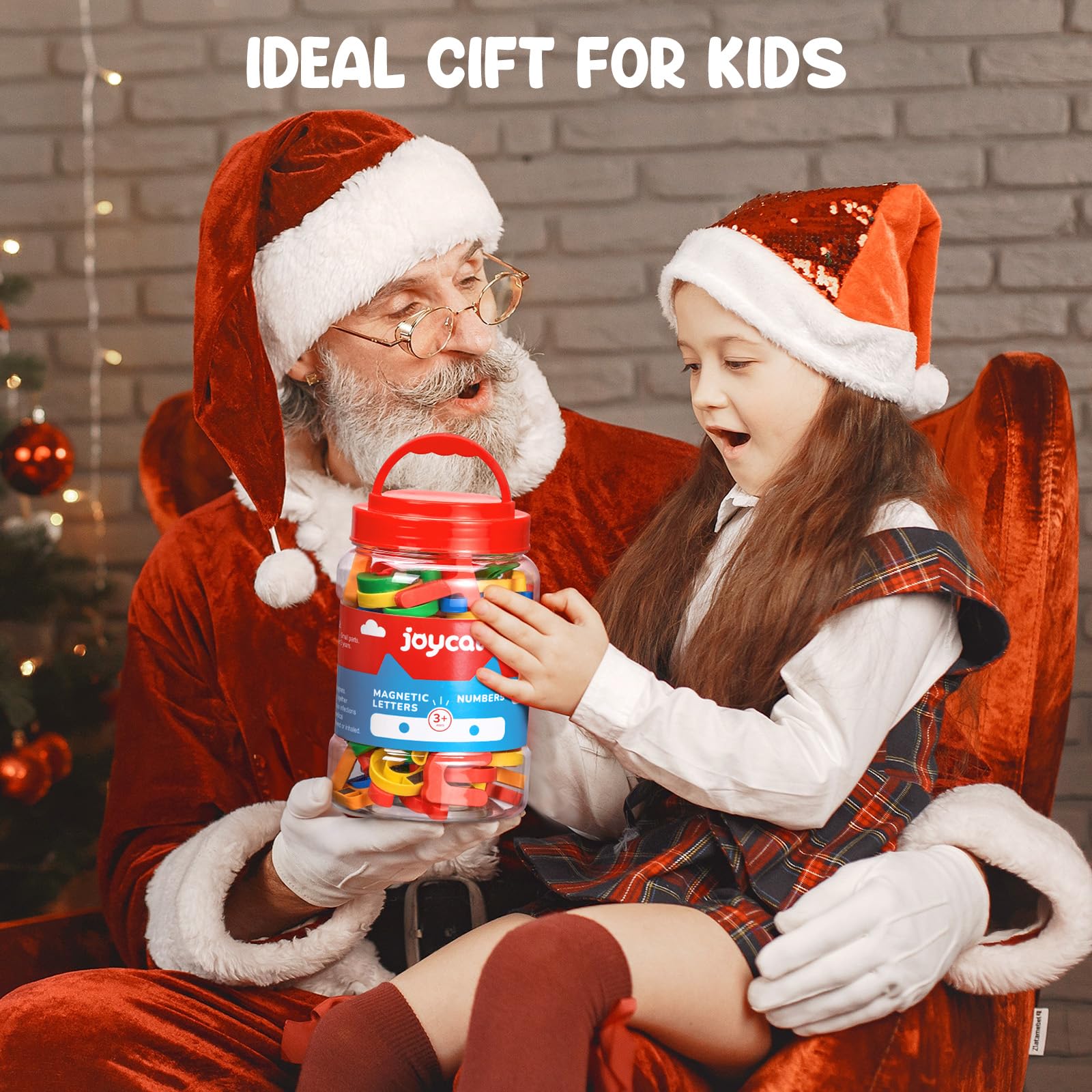 JoyCat 78 Pieces Magnetic Letters Numbers Alphabet Fridge Magnets ABC 123 Preschool Educational Learning Plastic Colorful Toy Set Uppercase Lowercase Math Symbols for Toddlers Kids